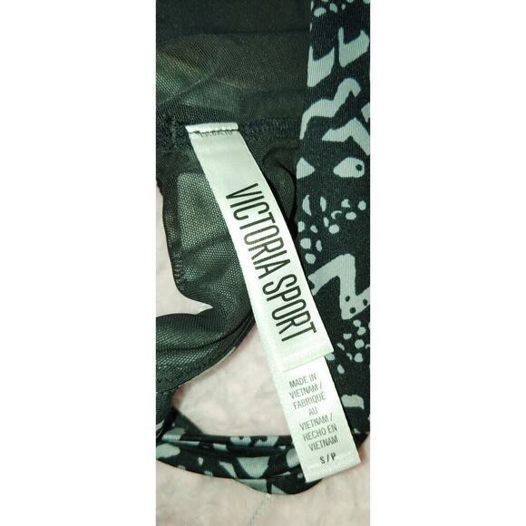 Victoria Secret Sports Bra Small Black And White Geometric Pattern Cris Cross - Picture 4 of 4